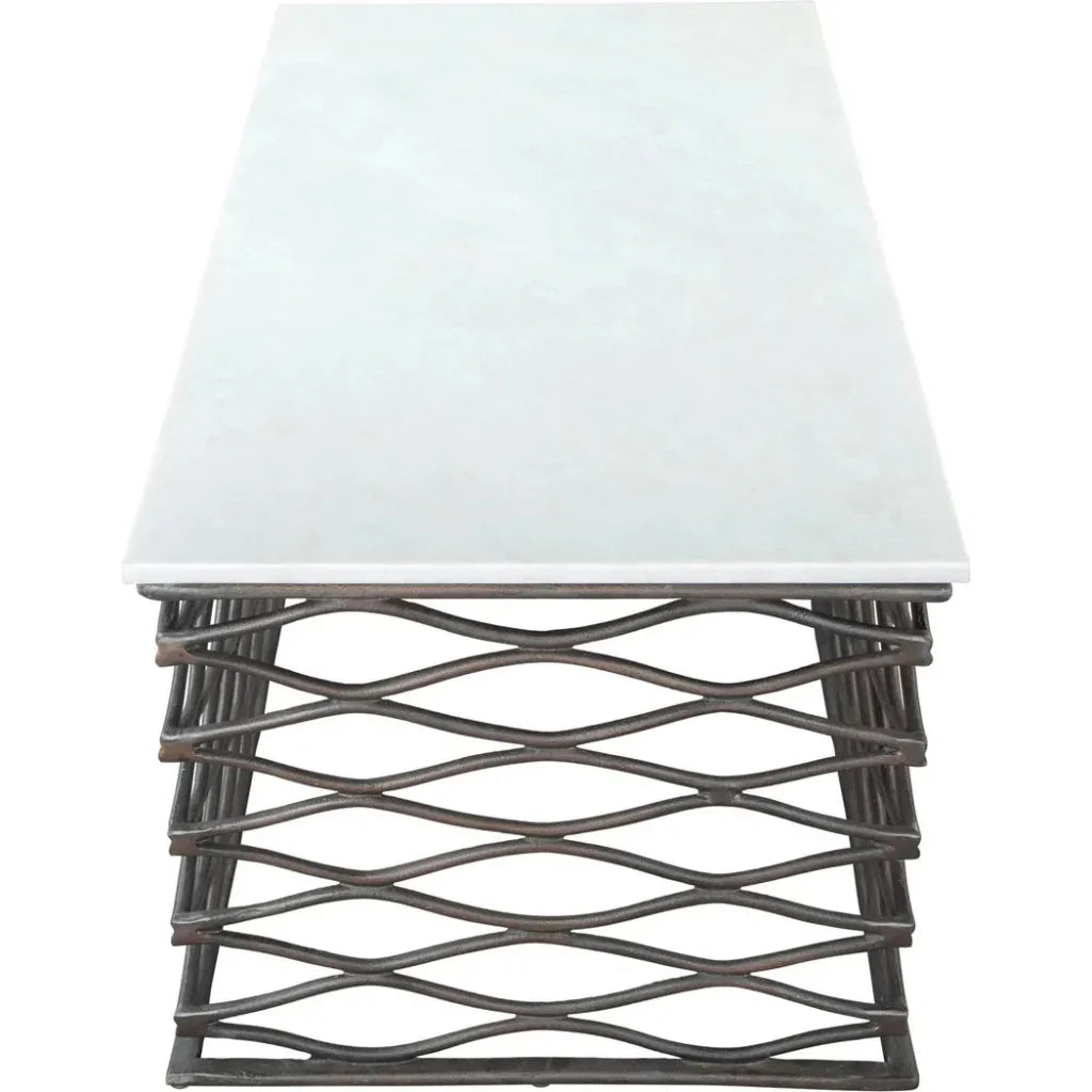 Duchess Coffee Table White & Antique Black