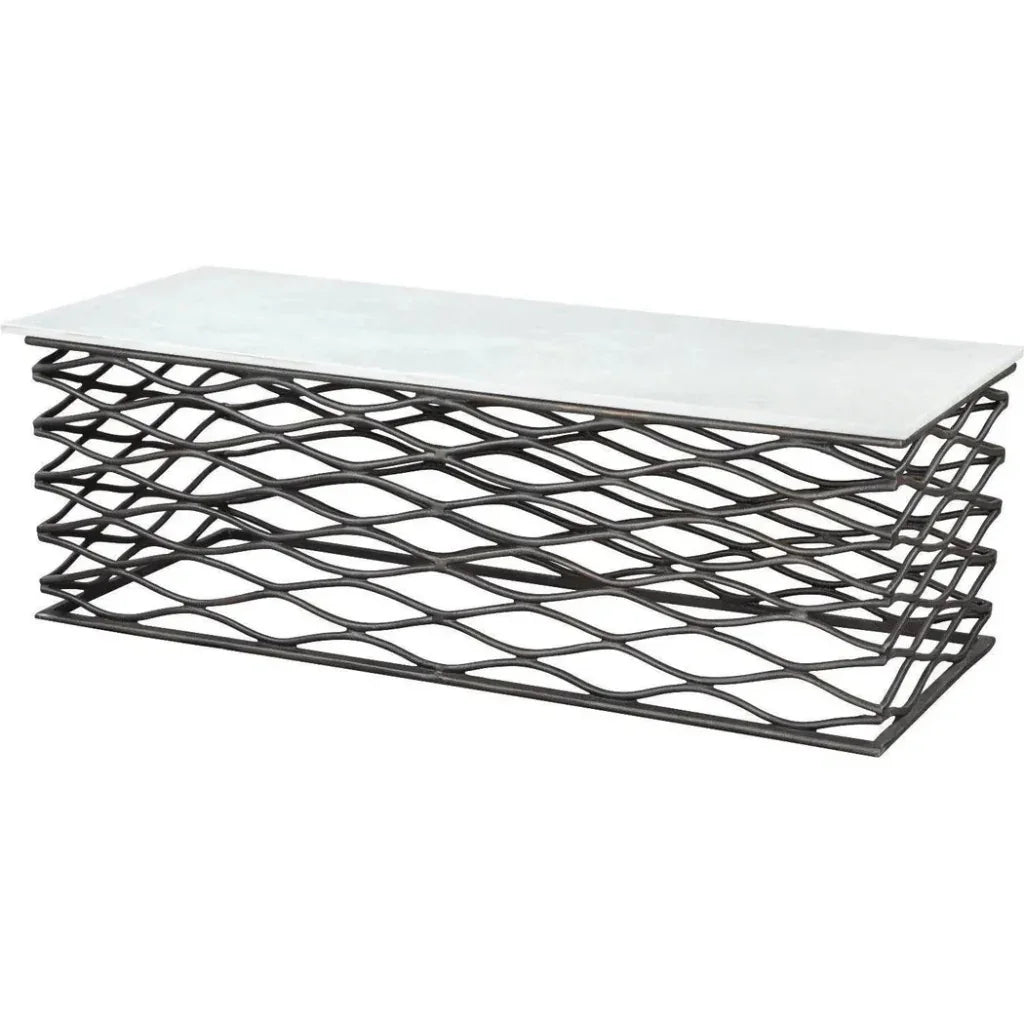 Duchess Coffee Table White & Antique Black